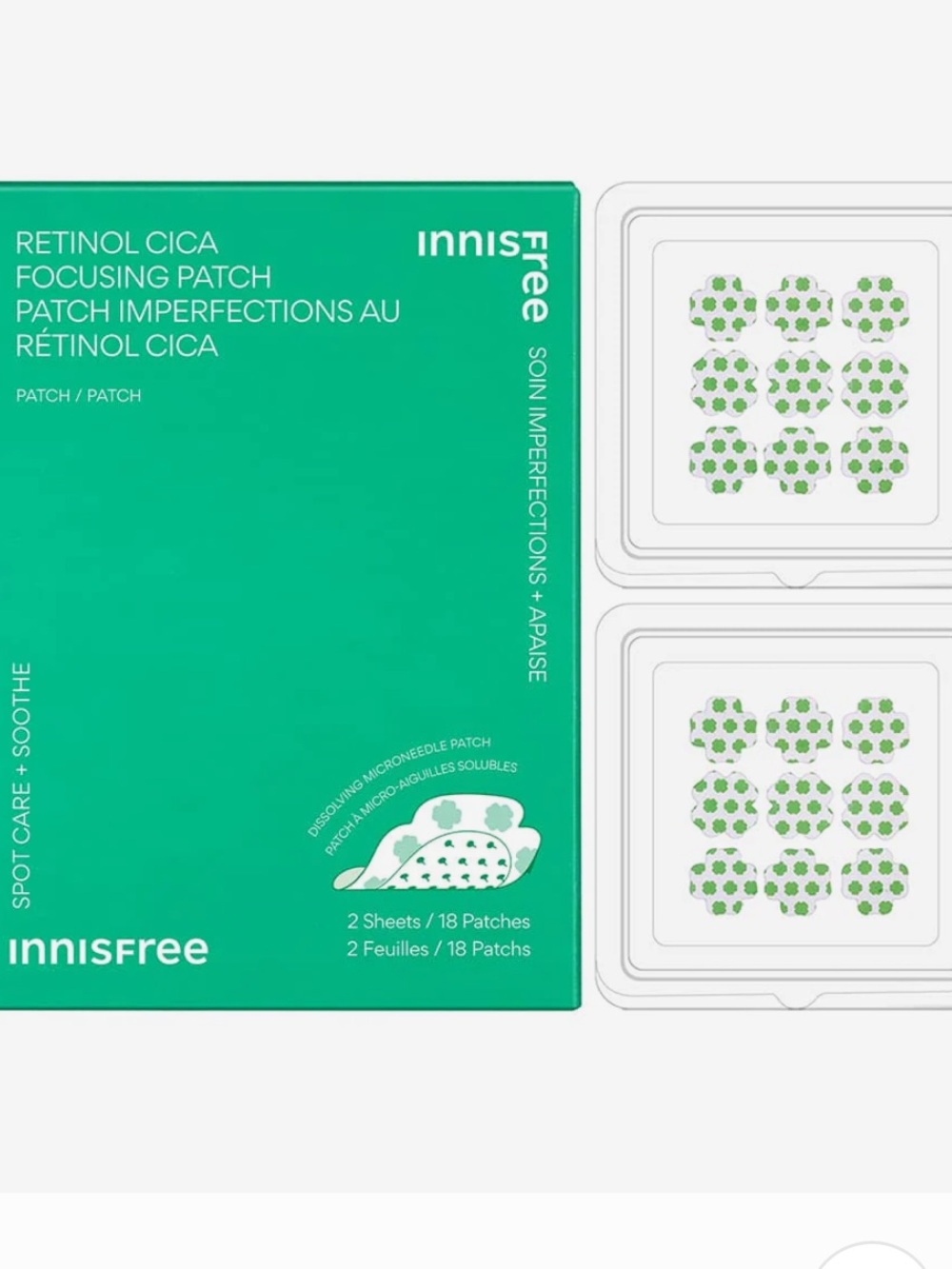 InnisFree Retinol Cica Focusing Patch (2PK) BRAND NEW/SEALED